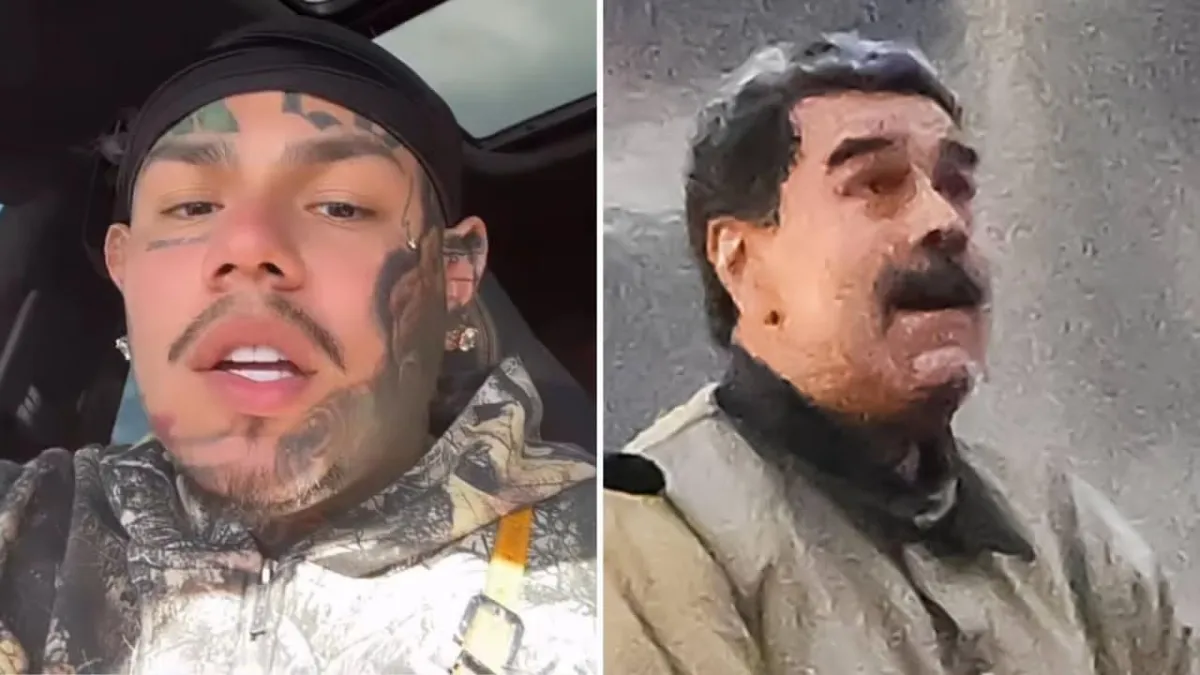 Tekashi 6ix9ine presume compartir prisión con Nicolás Maduro en Nueva York