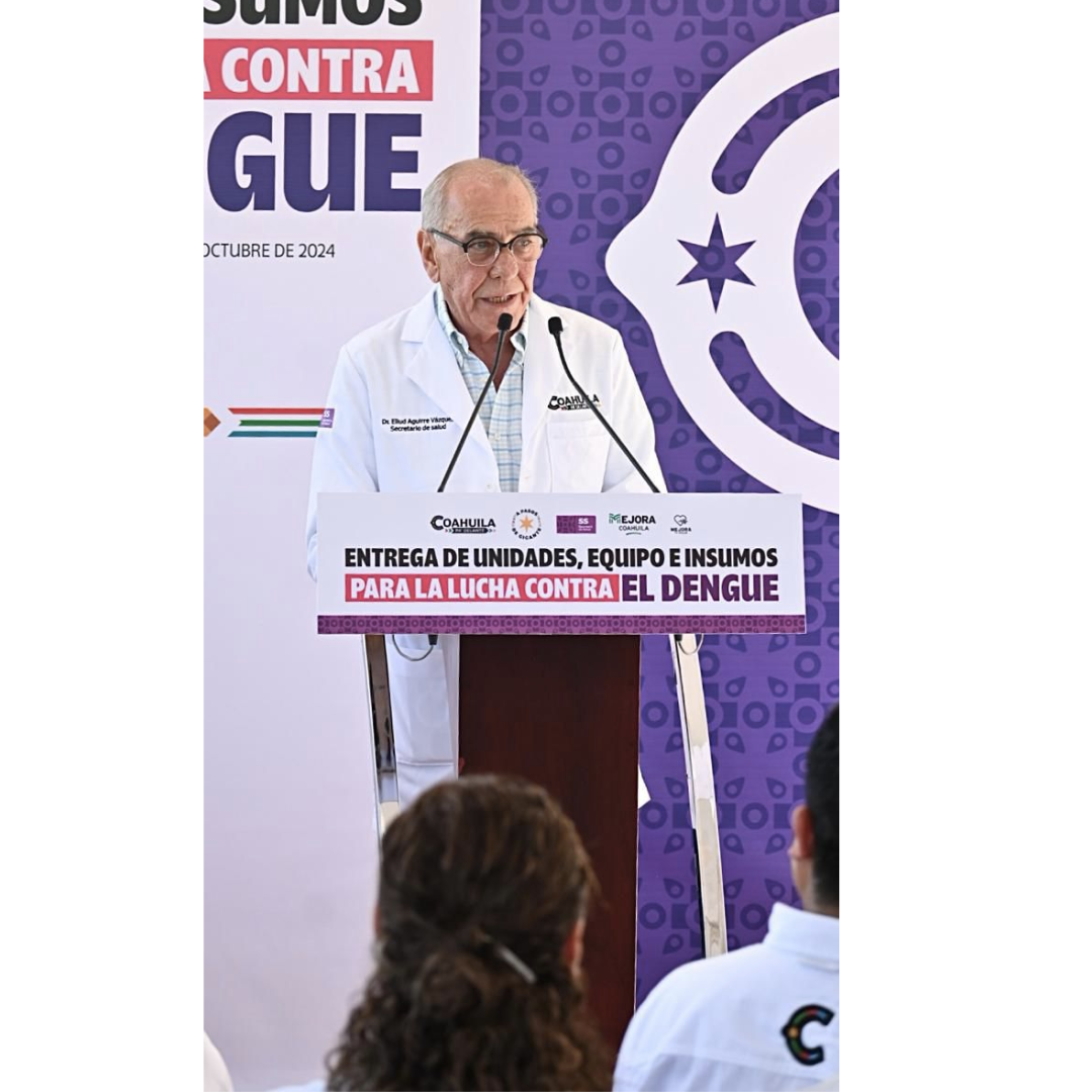 COAHUILA REFUERZA LUCHA CONTRA EL DENGUE CON ENTREGA DE EQUIPO E INSUMOS EN LA LAGUNA